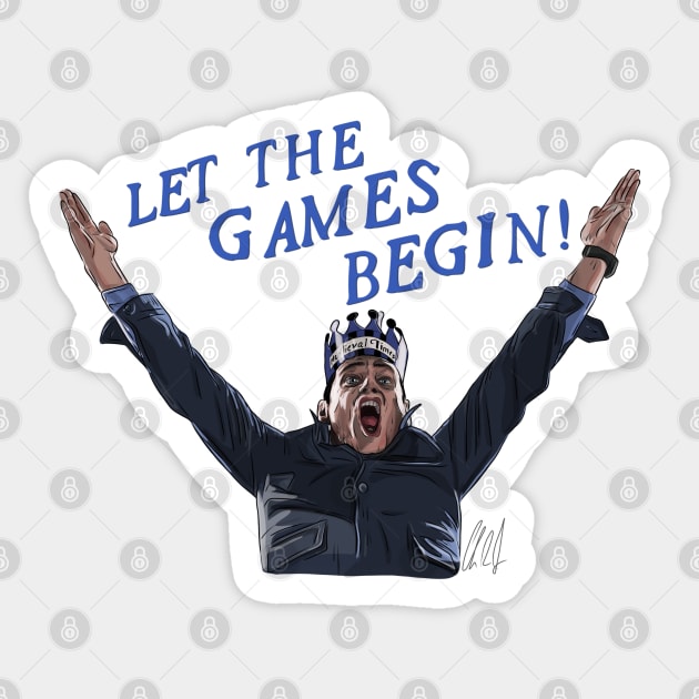 The Cable Guy: Let the Games Begin! Sticker by 51Deesigns
